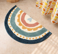 HKM-706579 Cartoon Non-Slip Toilet Entrance Floor Mat - Soft and Absorbent Flocking Design, 50x90cm
