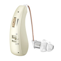 HKM-706707 USB Rechargeable Behind-the-Ear Hearing Aid with Volume Control and Sound Amplification