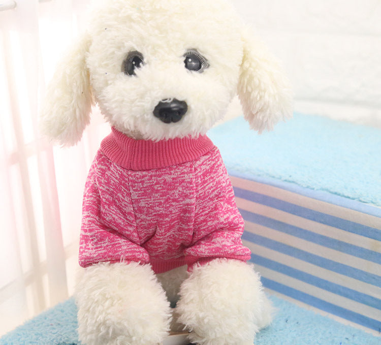 HKM-706707 Warm Knit Pet Hoodie for Autumn and Winter – Classic Cotton and Polyester Blend