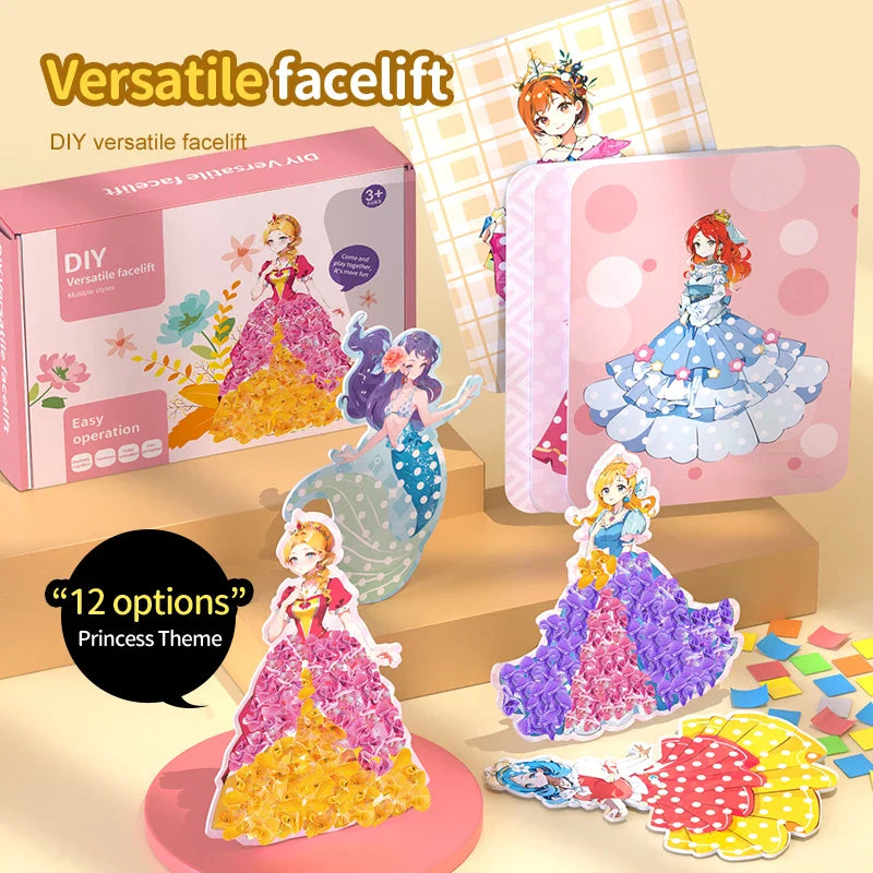 HKM-706771 DIY 3D Drawing Board Cards for Kids - Educational Fine Motor Skills Puzzle Set