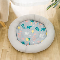 HKM-706835 Breathable Teddy Dog Kennel for Summer Comfort in Green, Pink, and Gray