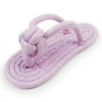 HKM-706835 Multicolor Cotton Rope Woven Slippers for Pets - Yellow, Pink, Purple, Green