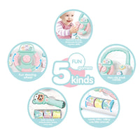 HKM-706835 Multifunctional 4-in-1 Baby Walker with Music and Sit-to-Stand Features for Early Learning
