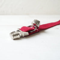 HKM-706899 Thickened Red Velvet Soft Collar for Cats - Available in S and L Sizes
