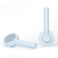 HKM-706963 Round Handle Self-Cleaning Pet Comb with Sticky Bead Massage Feature