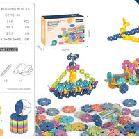 HKM-707027 DIY Snowflake Particle Building Block Set for Kids - Creative Educational Toy Ages 2 and Up