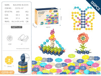 HKM-707027 DIY Snowflake Particle Building Block Set for Kids - Creative Educational Toy Ages 2 and Up