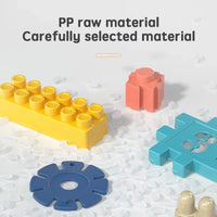 HKM-707027 DIY Snowflake Particle Building Block Set for Kids - Creative Educational Toy Ages 2 and Up