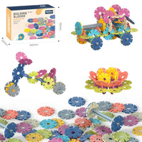 HKM-707027 DIY Snowflake Particle Building Block Set for Kids - Creative Educational Toy Ages 2 and Up