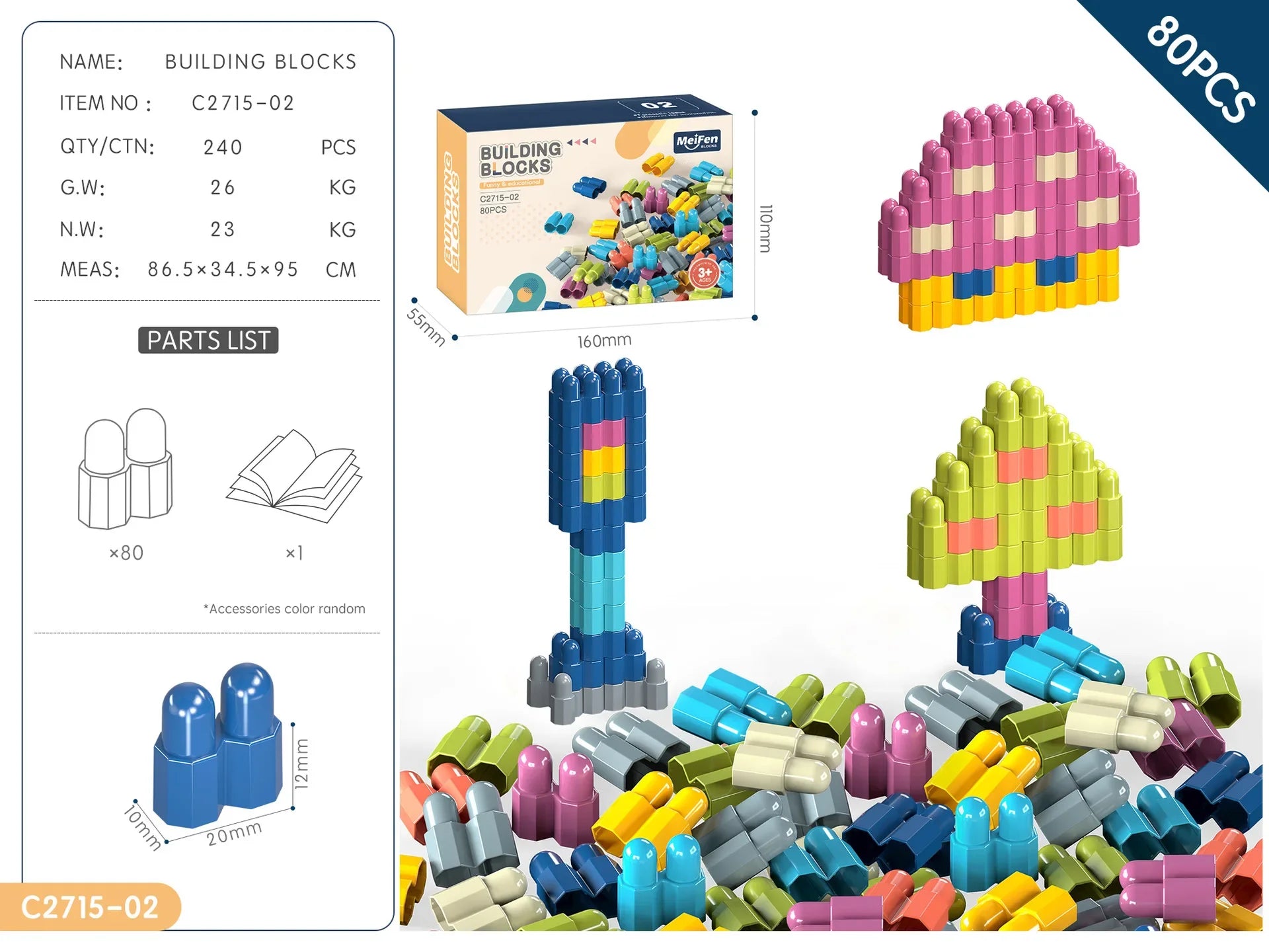 KTX-707027 DIY Snowflake Particle Building Block Set for Kids - Creative Educational Toy Ages 2 and Up