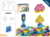 HKM-707027 DIY Snowflake Particle Building Block Set for Kids - Creative Educational Toy Ages 2 and Up