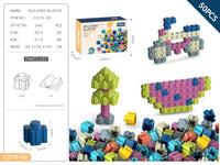 HKM-707027 DIY Snowflake Particle Building Block Set for Kids - Creative Educational Toy Ages 2 and Up