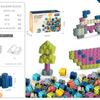 HKM-707027 DIY Snowflake Particle Building Block Set for Kids - Creative Educational Toy Ages 2 and Up