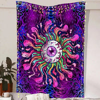HKM-707027 Nordic Psychedelic Eye Tapestry - Plush European Classical Home Decor in Multiple Sizes