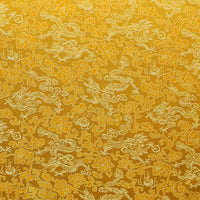 HKM-707091 Multicolor Jacquard Fabric with Chinese Dragon Pattern - 50% Rayon, 50% Polyester Silk, 150cm Width
