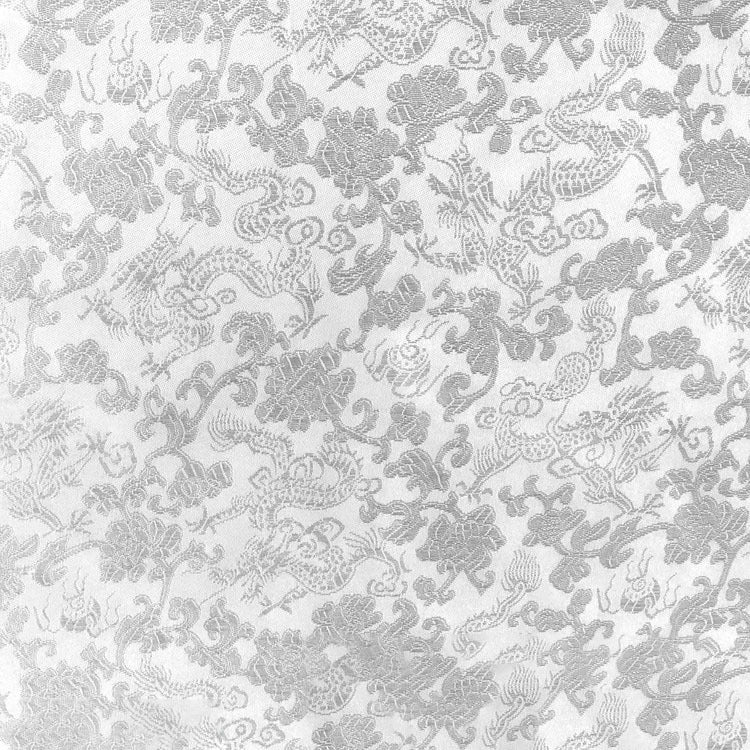 HKM-707091 Multicolor Jacquard Fabric with Chinese Dragon Pattern - 50% Rayon, 50% Polyester Silk, 150cm Width