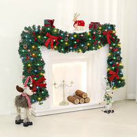 HKM-707155 Rattan Pine Cone Bow Christmas Decoration for Holiday Atmosphere Setup
