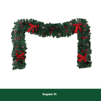 HKM-707155 Rattan Pine Cone Bow Christmas Decoration for Holiday Atmosphere Setup