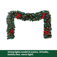 HKM-707155 Rattan Pine Cone Bow Christmas Decoration for Holiday Atmosphere Setup