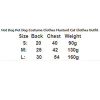 HKM-707219 Funny Hot Dog Costume for Small to Medium Dogs and Cats – Perfect for Winter Parties and Cosplay