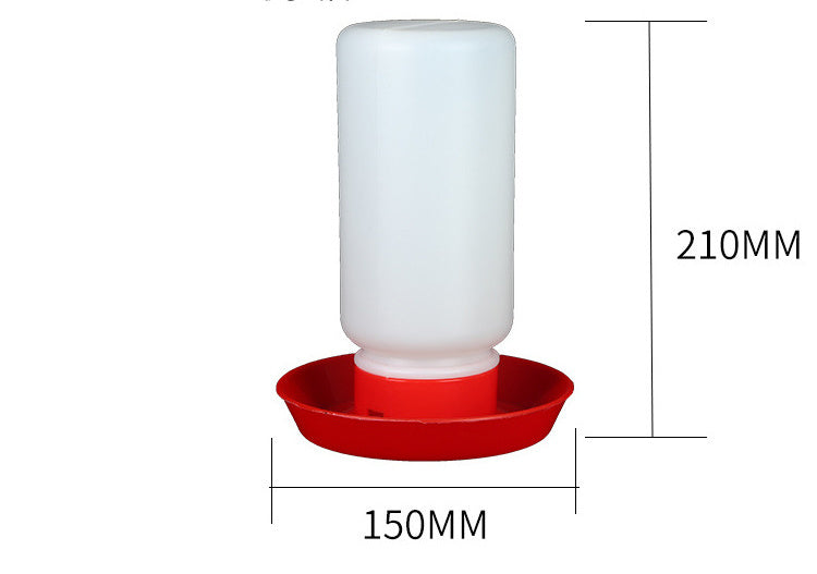 HKM-707283 Bird Water Bottle and Feeders Set for Pigeons - Includes Wide and Narrow Troughs