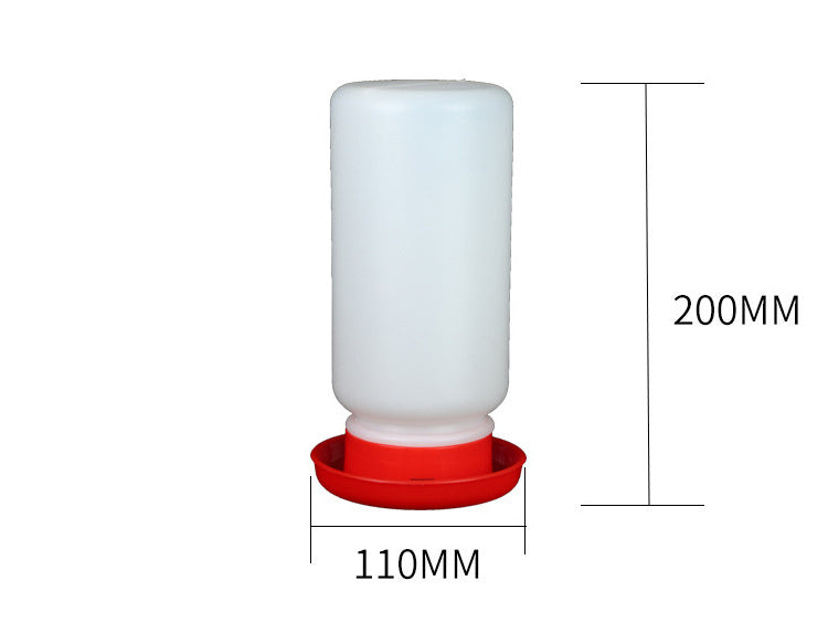 HKM-707283 Bird Water Bottle and Feeders Set for Pigeons - Includes Wide and Narrow Troughs