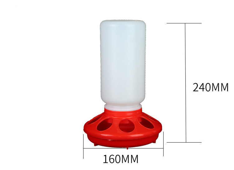 HKM-707283 Bird Water Bottle and Feeders Set for Pigeons - Includes Wide and Narrow Troughs