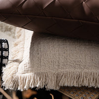 HKM-707411 Luxury Square Pillow Cushion Cover, 45x45cm, Blended Material, Various Colors Available