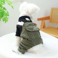 HKM-707859 Corduroy Pet Clothing for Dogs and Cats - XS to XL Sizes Available