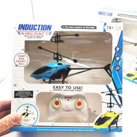 HKM-708179 2.4G RC Helicopter with Hover Function and Emergency Stop - 2 Channel Remote Control Indoor/Outdoor Toy for Kids