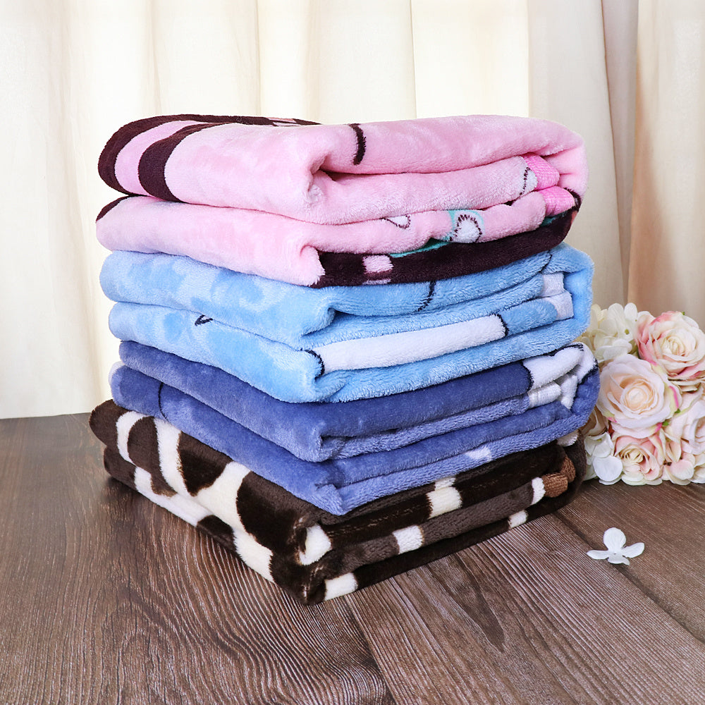 HKM-708179 Cat Foot Pad with Pure White, Burgundy, and Blue Footprints - Available in 100x70cm and 70x60cm Sizes