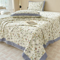 HKM-708179 Floral Pattern Pure Cotton Bed Sheet for Single Beds - Various Sizes Available