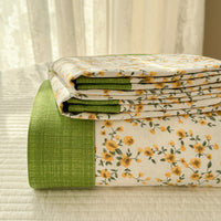 HKM-708179 Floral Pattern Pure Cotton Bed Sheet for Single Beds - Various Sizes Available
