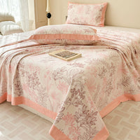 HKM-708179 Floral Pattern Pure Cotton Bed Sheet for Single Beds - Various Sizes Available