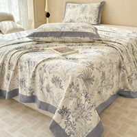 HKM-708179 Floral Pattern Pure Cotton Bed Sheet for Single Beds - Various Sizes Available