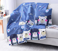 HKM-708179 Multifunctional Cartoon Pillow Quilt for Office Naps - 40x40 cm, Various Designs