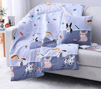 HKM-708179 Multifunctional Cartoon Pillow Quilt for Office Naps - 40x40 cm, Various Designs