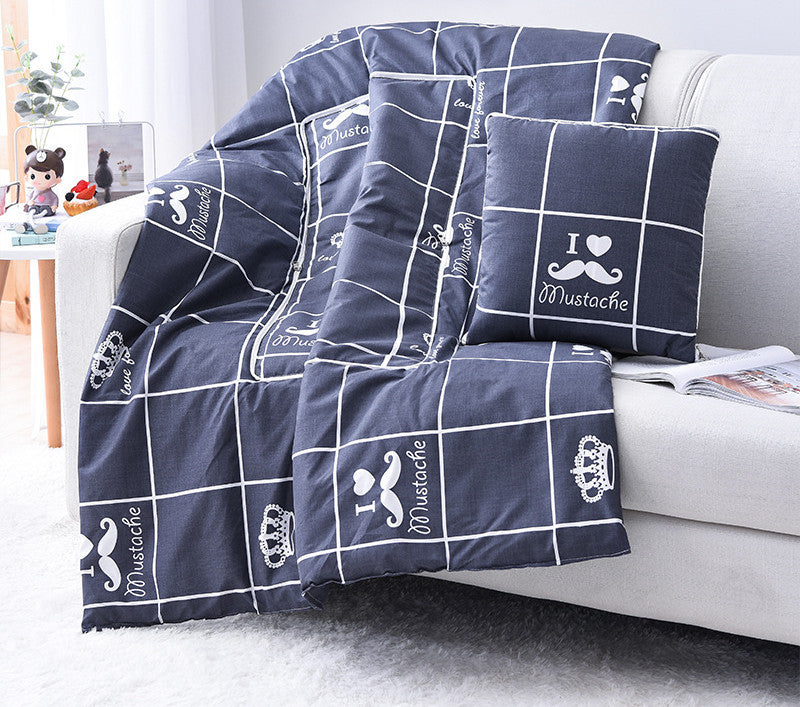 HKM-708179 Multifunctional Cartoon Pillow Quilt for Office Naps - 40x40 cm, Various Designs