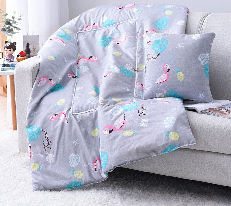 HKM-708179 Multifunctional Cartoon Pillow Quilt for Office Naps - 40x40 cm, Various Designs