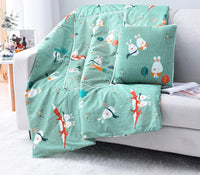 HKM-708179 Multifunctional Cartoon Pillow Quilt for Office Naps - 40x40 cm, Various Designs