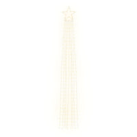 HKM-708307 Warm White LED Christmas Tree Lights with 320 Lights, 375 cm Length, 8 Lighting Modes