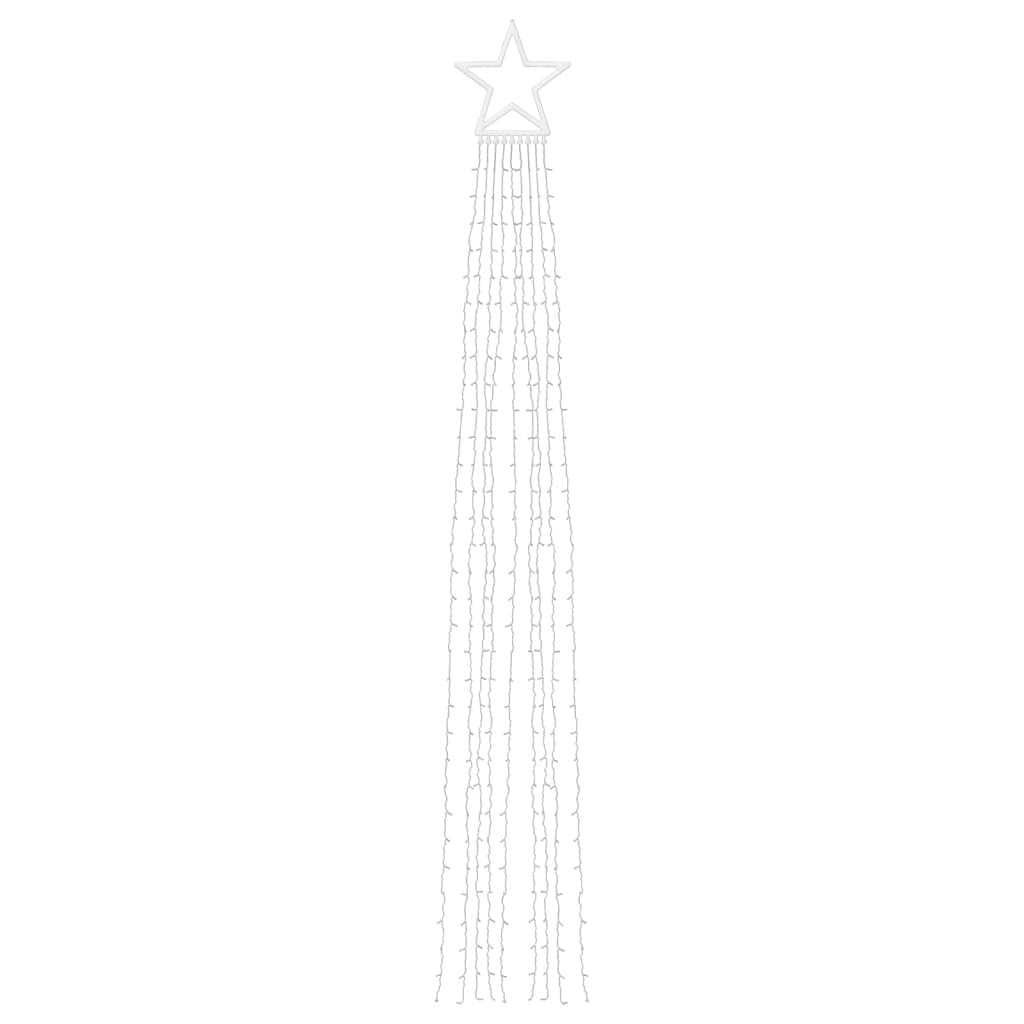 HKM-708307 Warm White LED Christmas Tree Lights with 320 Lights, 375 cm Length, 8 Lighting Modes