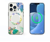 HKM-708435 Transparent Magnetic Mobile Phone Case for iPhone Models with Wireless Charging Compatibility