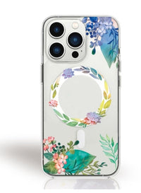 HKM-708435 Transparent Magnetic Mobile Phone Case for iPhone Models with Wireless Charging Compatibility