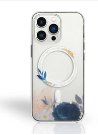 HKM-708435 Transparent Magnetic Mobile Phone Case for iPhone Models with Wireless Charging Compatibility