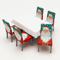 HKM-708563 Christmas-Themed Digital Printed Chair Cover - 38 x 60 cm Size, Package Options Available