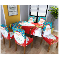 HKM-708563 Christmas-Themed Digital Printed Chair Cover - 38 x 60 cm Size, Package Options Available