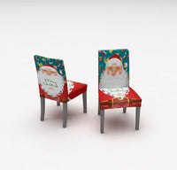 HKM-708563 Christmas-Themed Digital Printed Chair Cover - 38 x 60 cm Size, Package Options Available