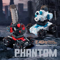 HKM-708755 2.4G Multi-Functional RC Stunt Car with Light, Music, and Bubble Spray for Indoor and Outdoor Use