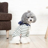HKM-708755 Two-Legged Cat Costume for Small Dogs, Casual Knitted Fabric Outfit for Spring and Autumn Travel
